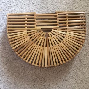 Medium Bali bamboo arc purse